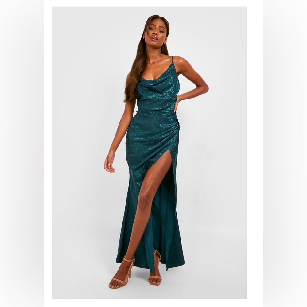Boohoo Emerald Maxi Dress